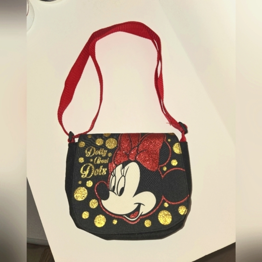 DISNEY Minnie Mouse Girls Dotty about Dots Crossbody Purse